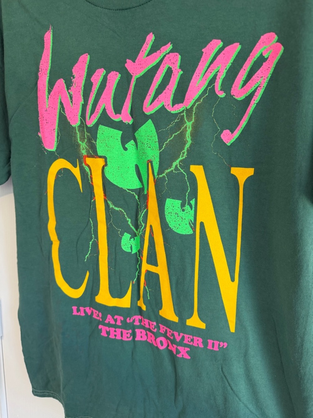 Wu-Tang Clan Graphic Tee Live at The Fever II Bronx Green L - Picture 3 of 7